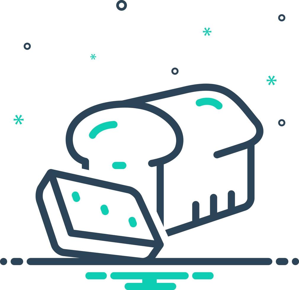 mix icon for slice vector
