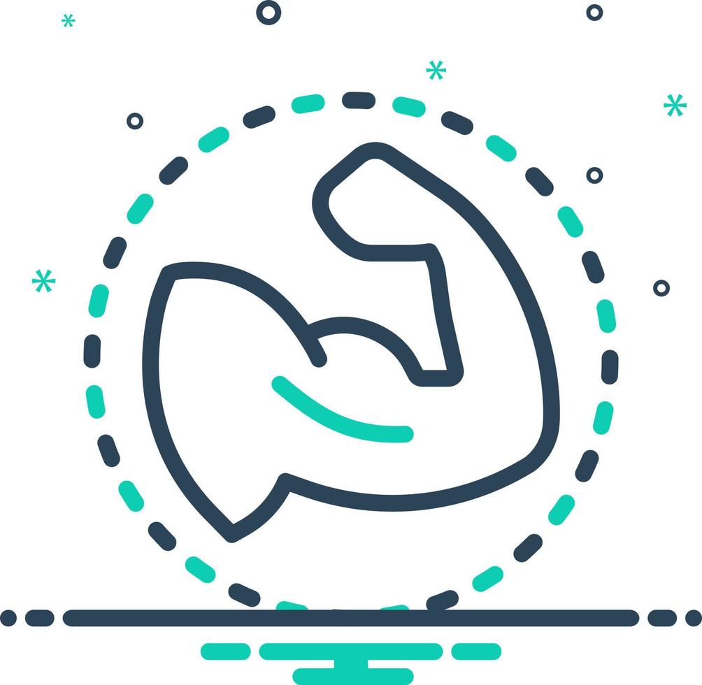 mix icon for strong vector