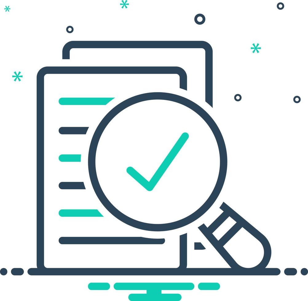 mix icon for assess vector
