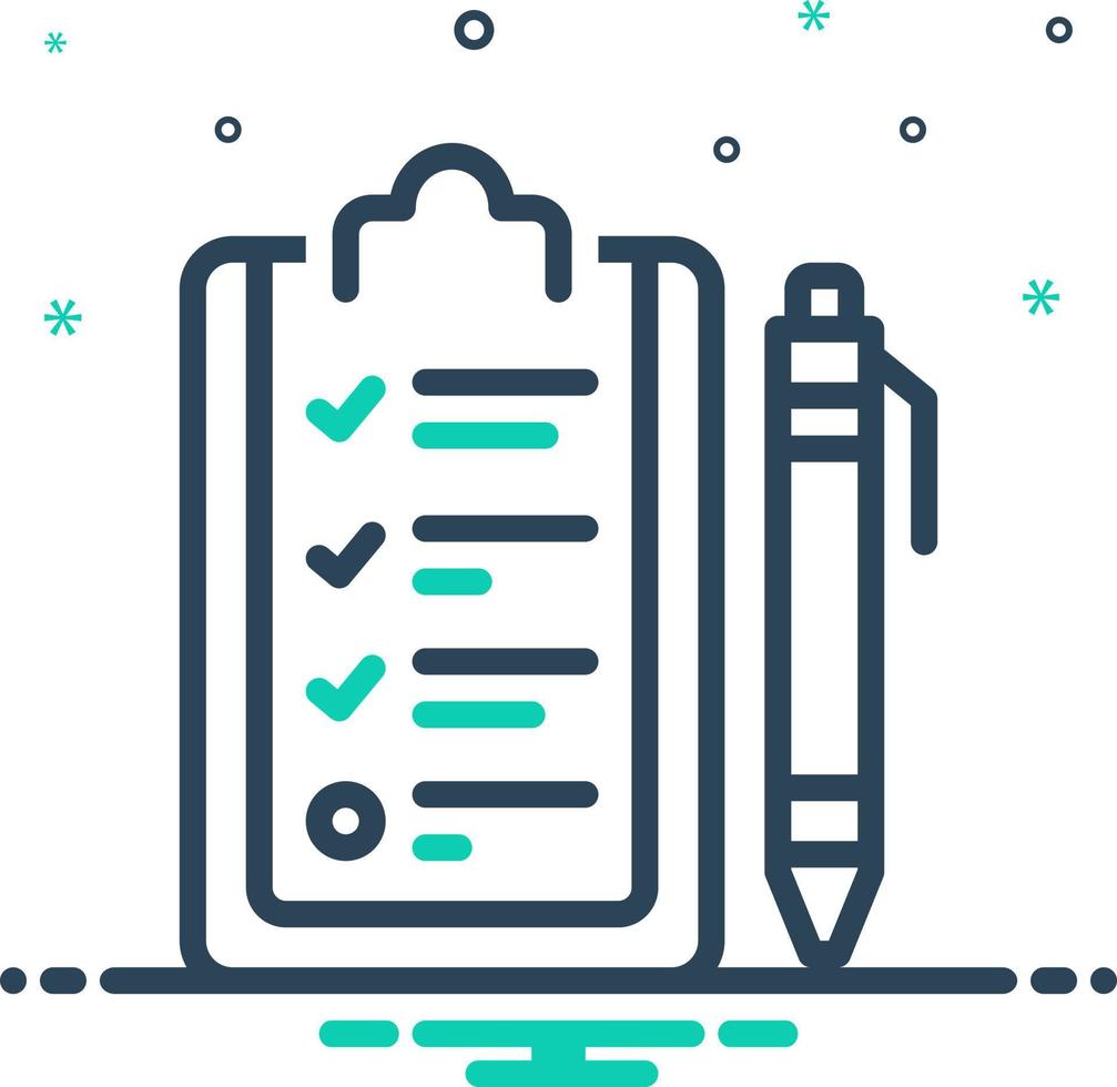 mix icon for curriculum vector