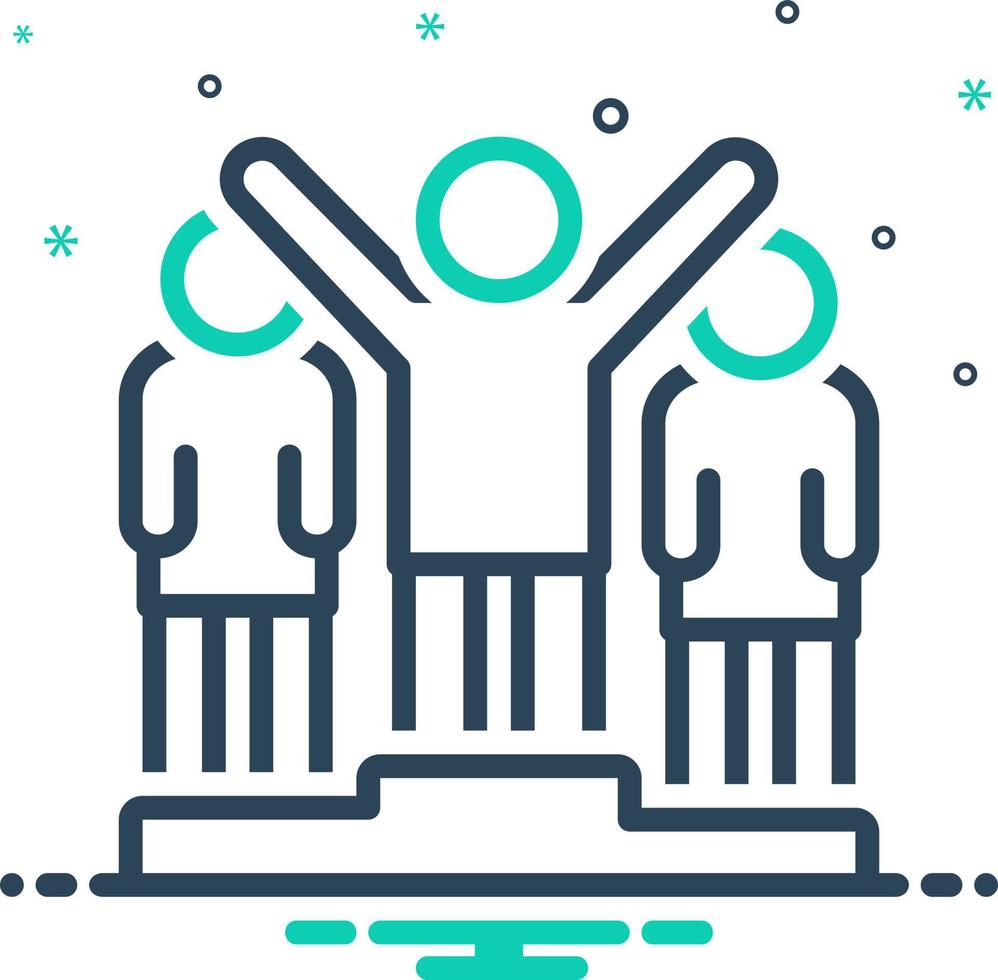 mix icon for competition vector
