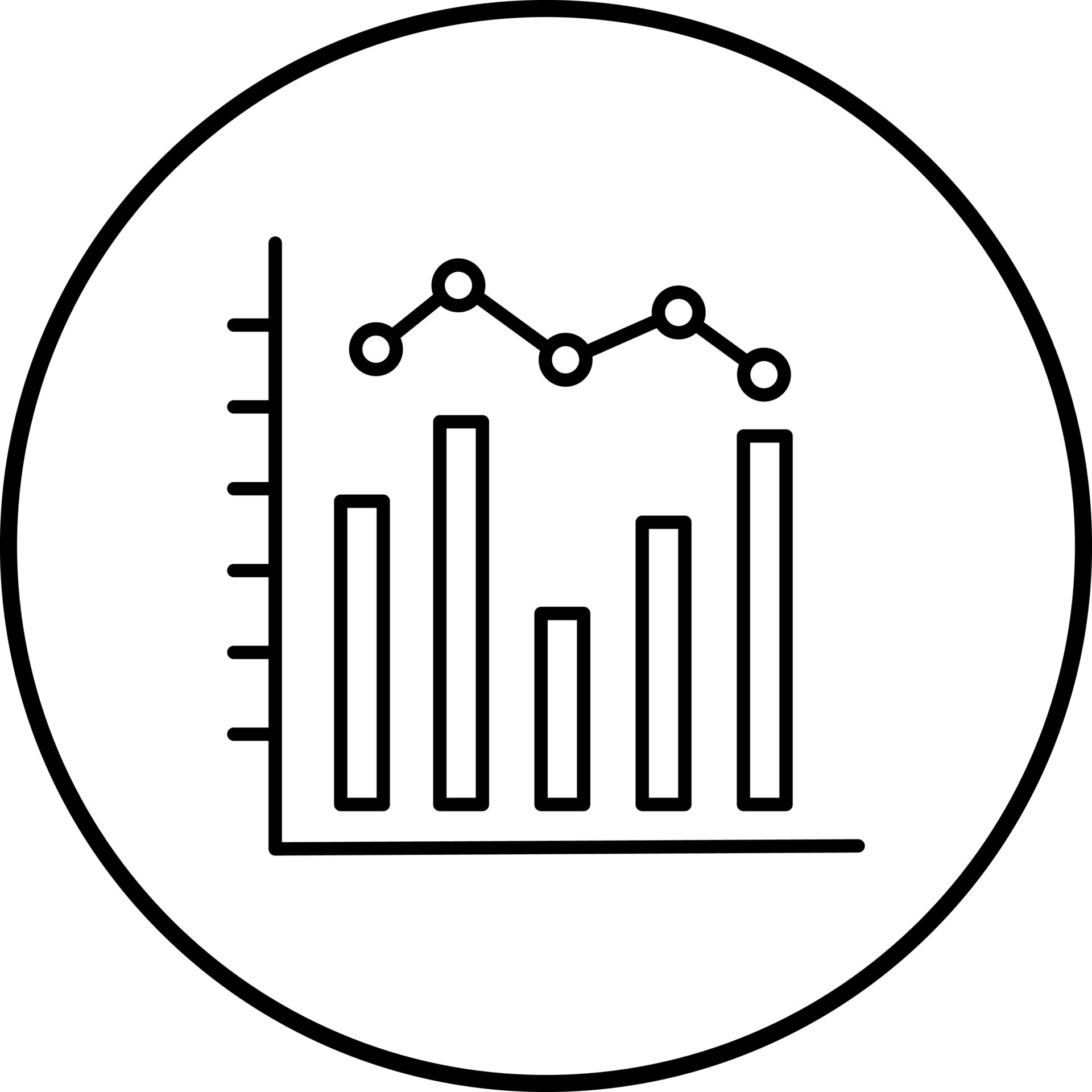 Histogram icon sign symbol on hi-res stock photography and images - Alamy