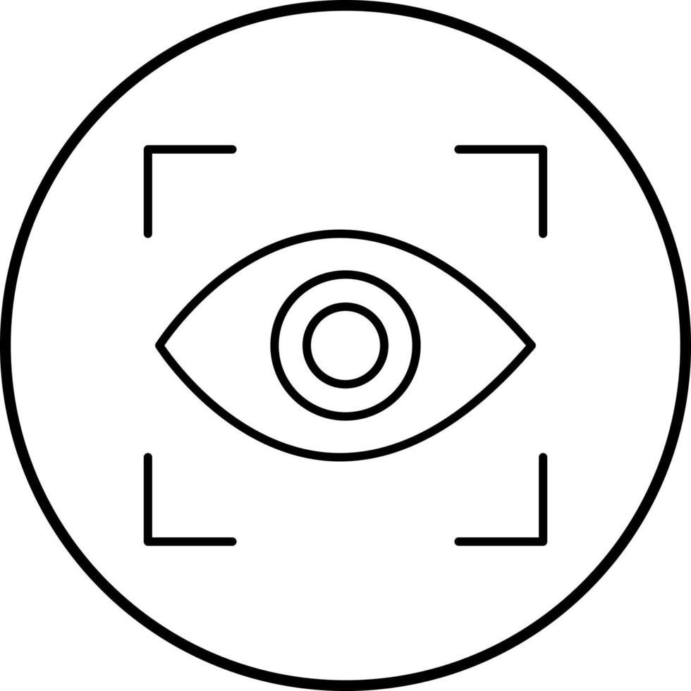 Eye Scan Vector Icon