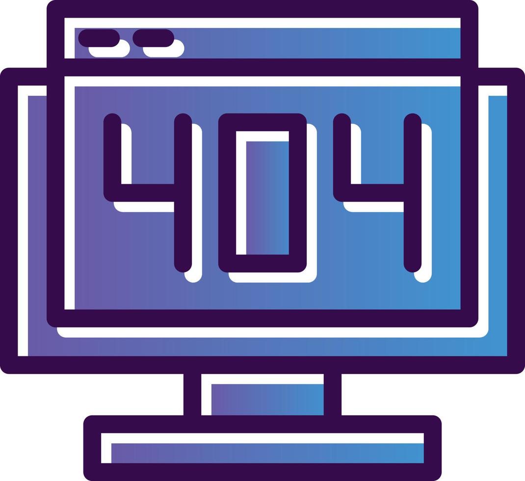 404 Error Vector Icon Design