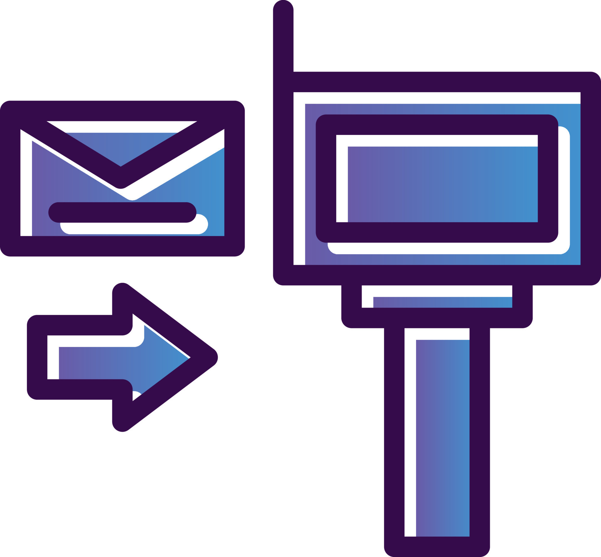 Direct Mail Vector Icon Design 20689967 Vector Art at Vecteezy