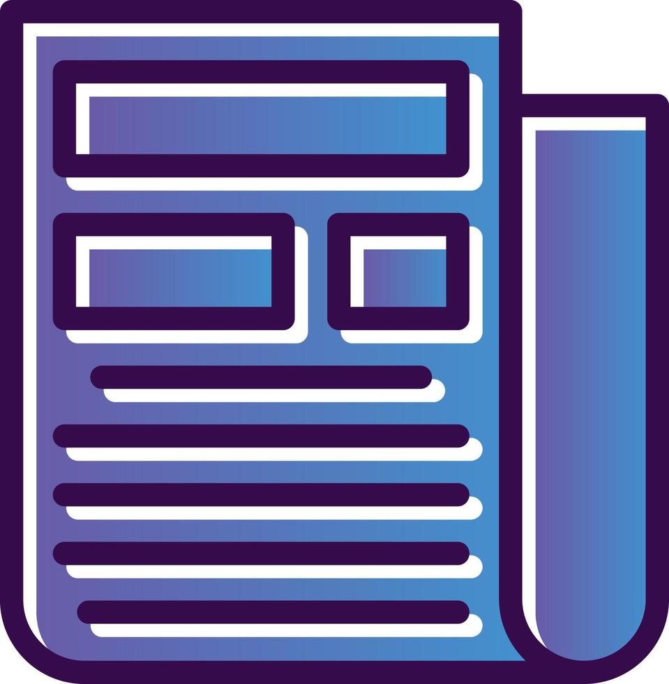 Newspaper Vector Icon Design
