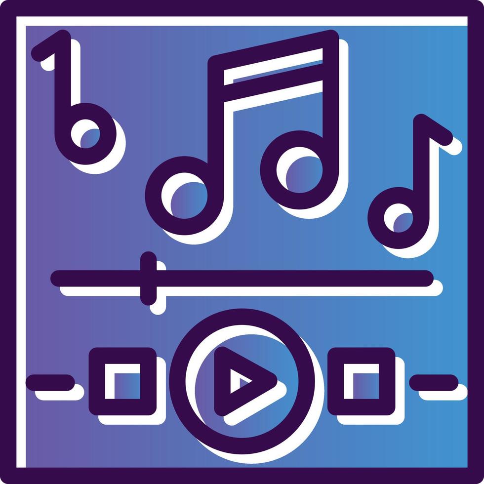 Music Playing Vector Icon Design