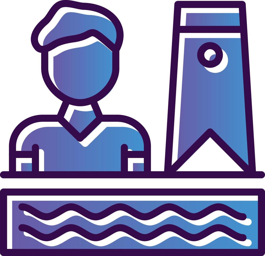 Bodyboarding Vector Icon Design