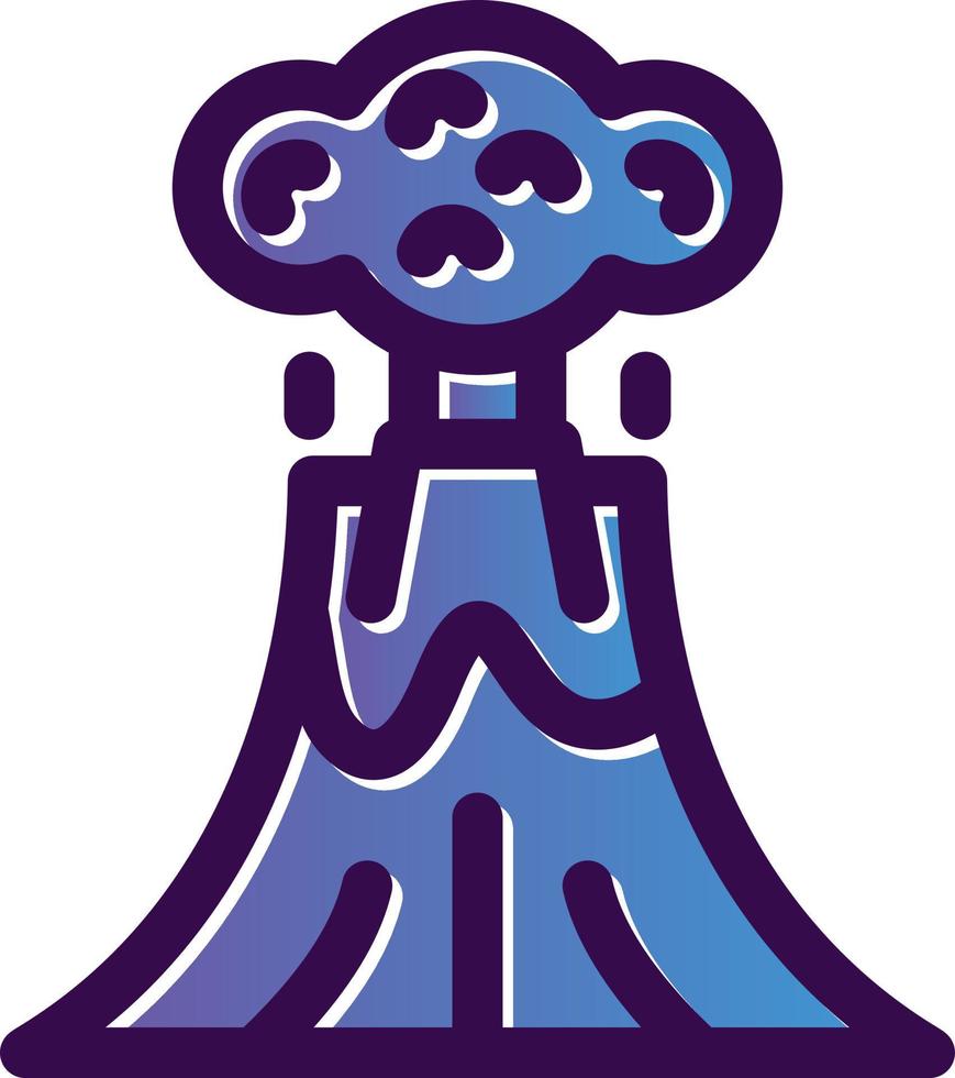 Volcano Vector Icon Design