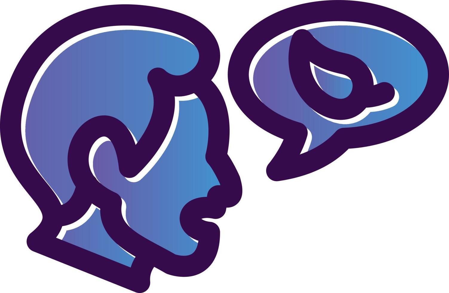 Eco Talk Vector Icon Design