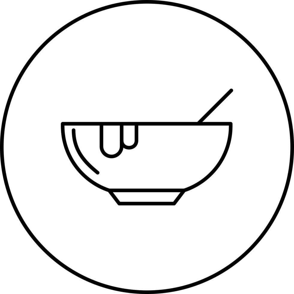 icono de vector de sopa