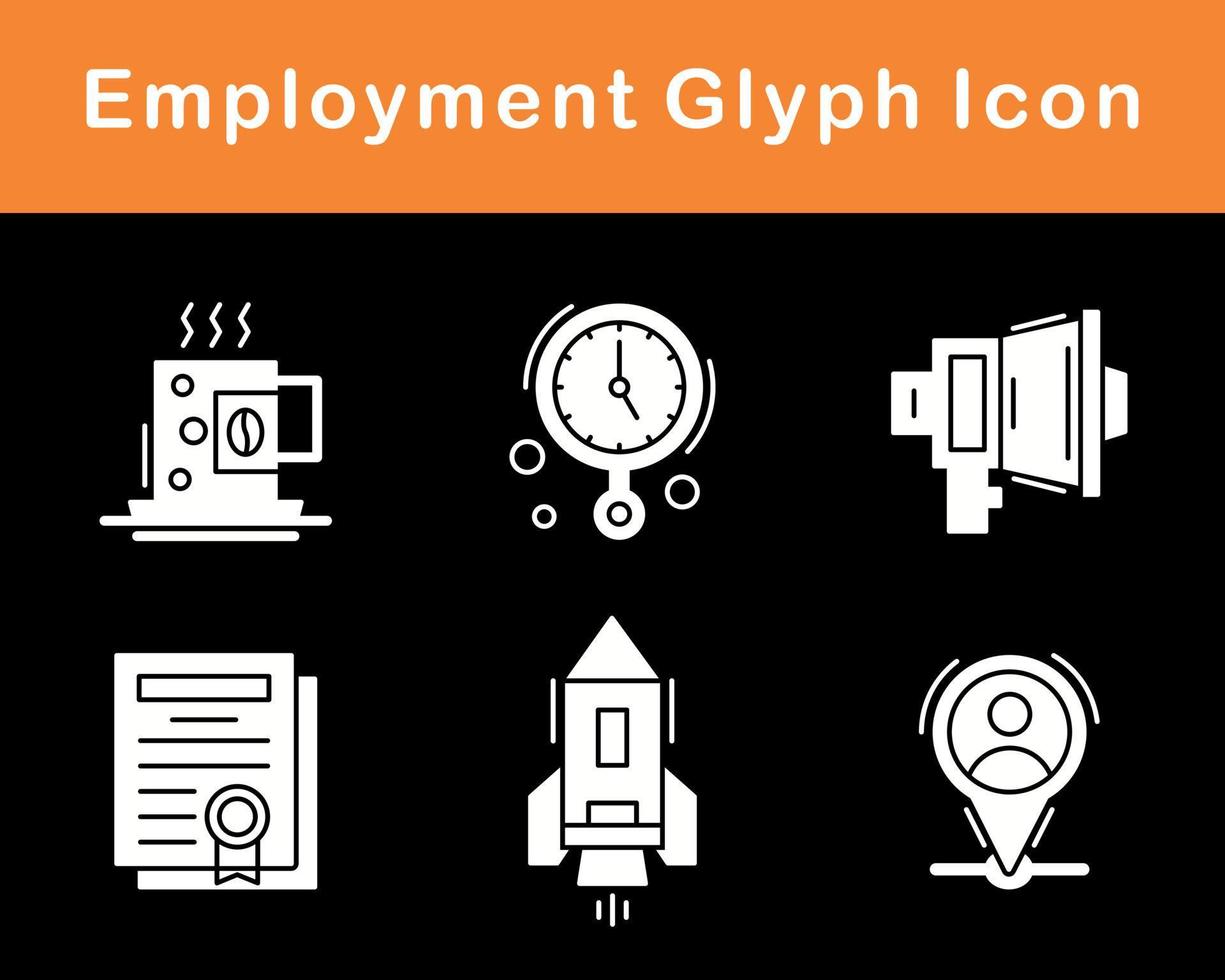 Employment Vector Icon Set