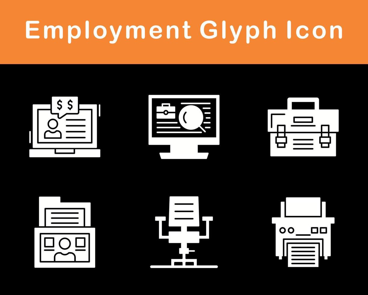 Employment Vector Icon Set