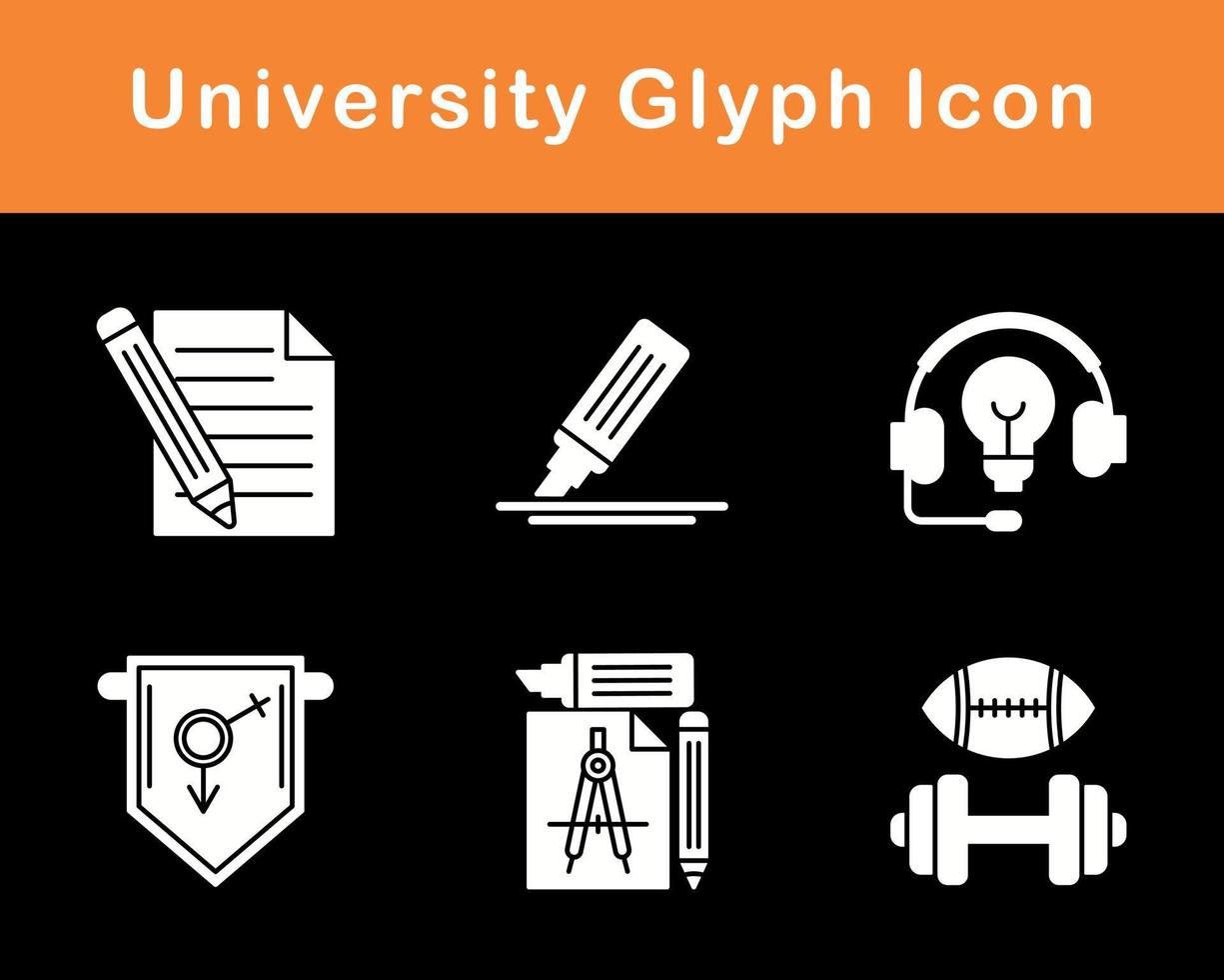 university Vector Icon Set