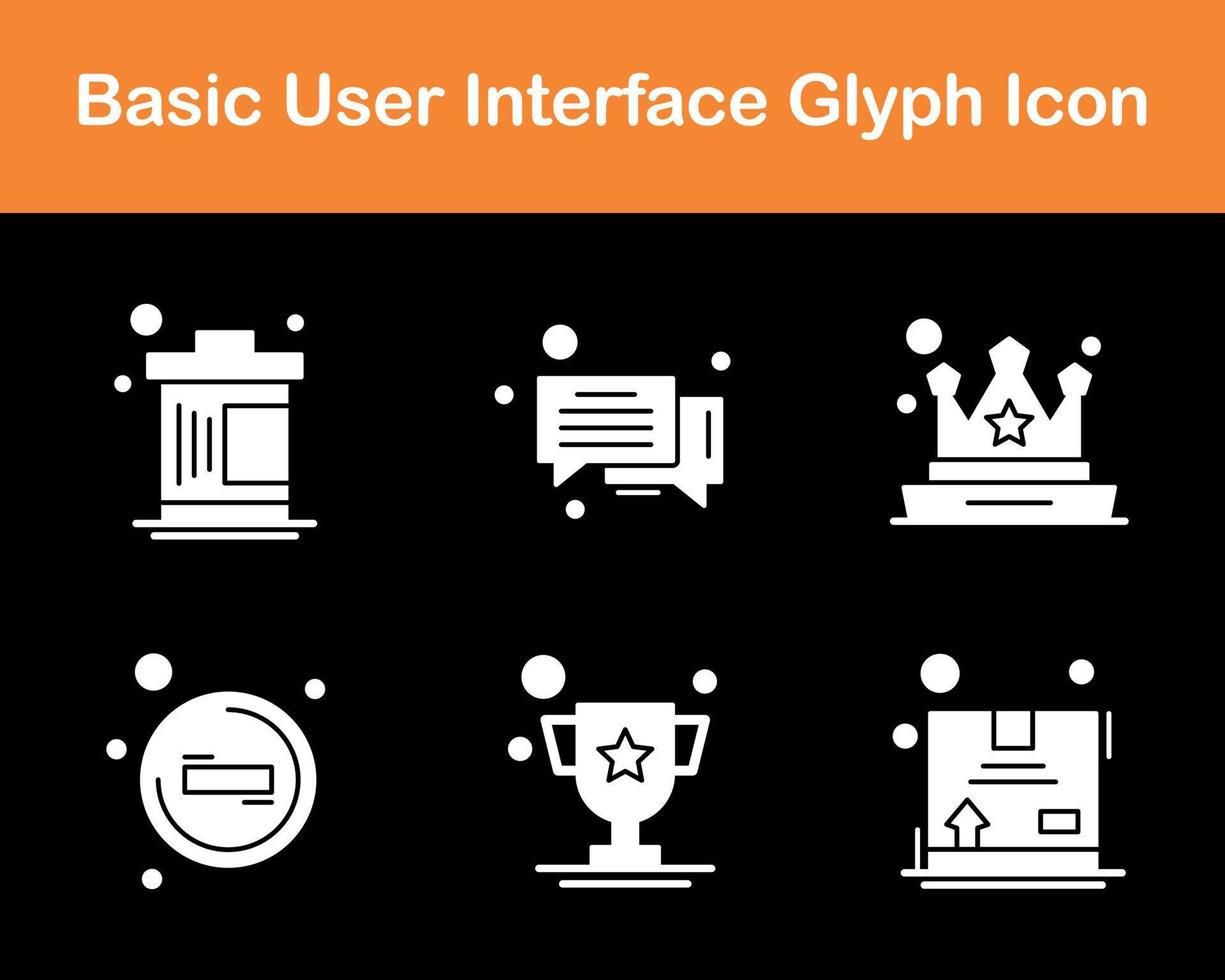 Basic User Interface Vector Icon Set