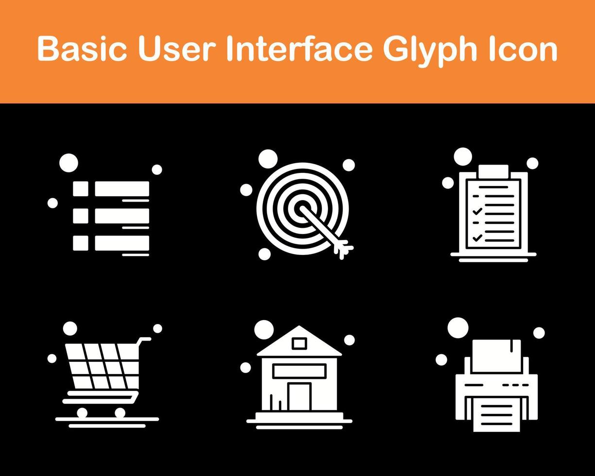 Basic User Interface Vector Icon Set