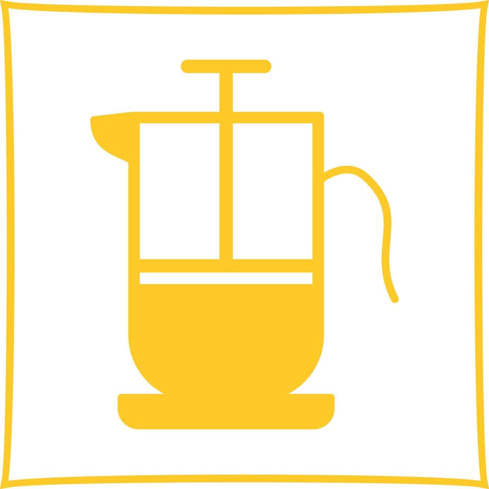 French Press Vector Icon