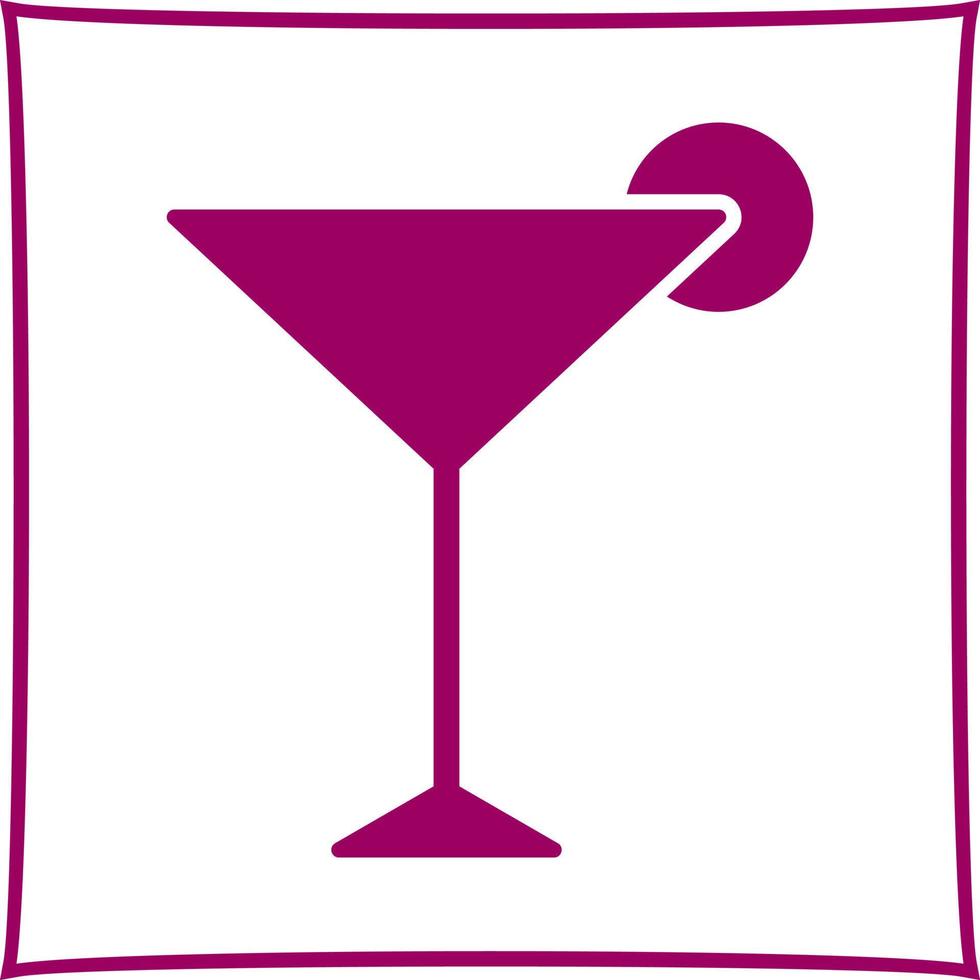 Unique Cosmopolitan Vector Icon