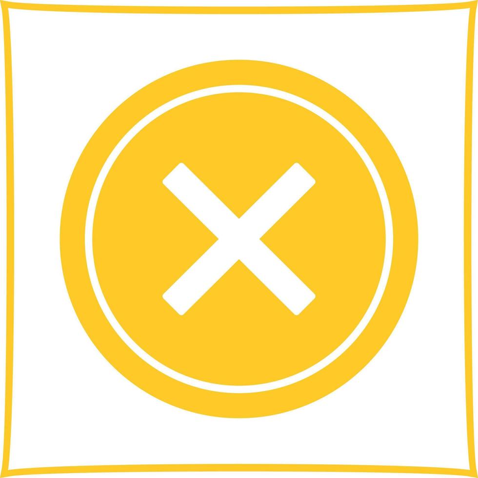 Do Not Cross Vector Icon