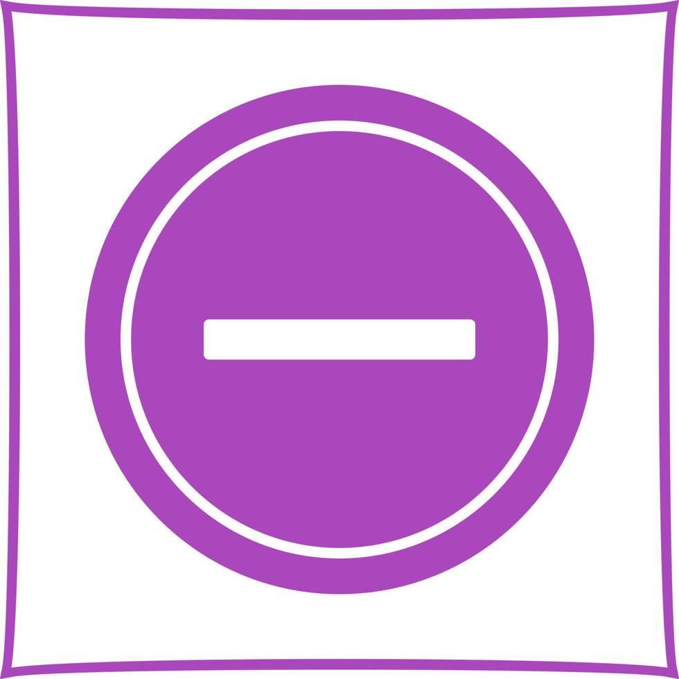 Entry Prohibited Vector Icon