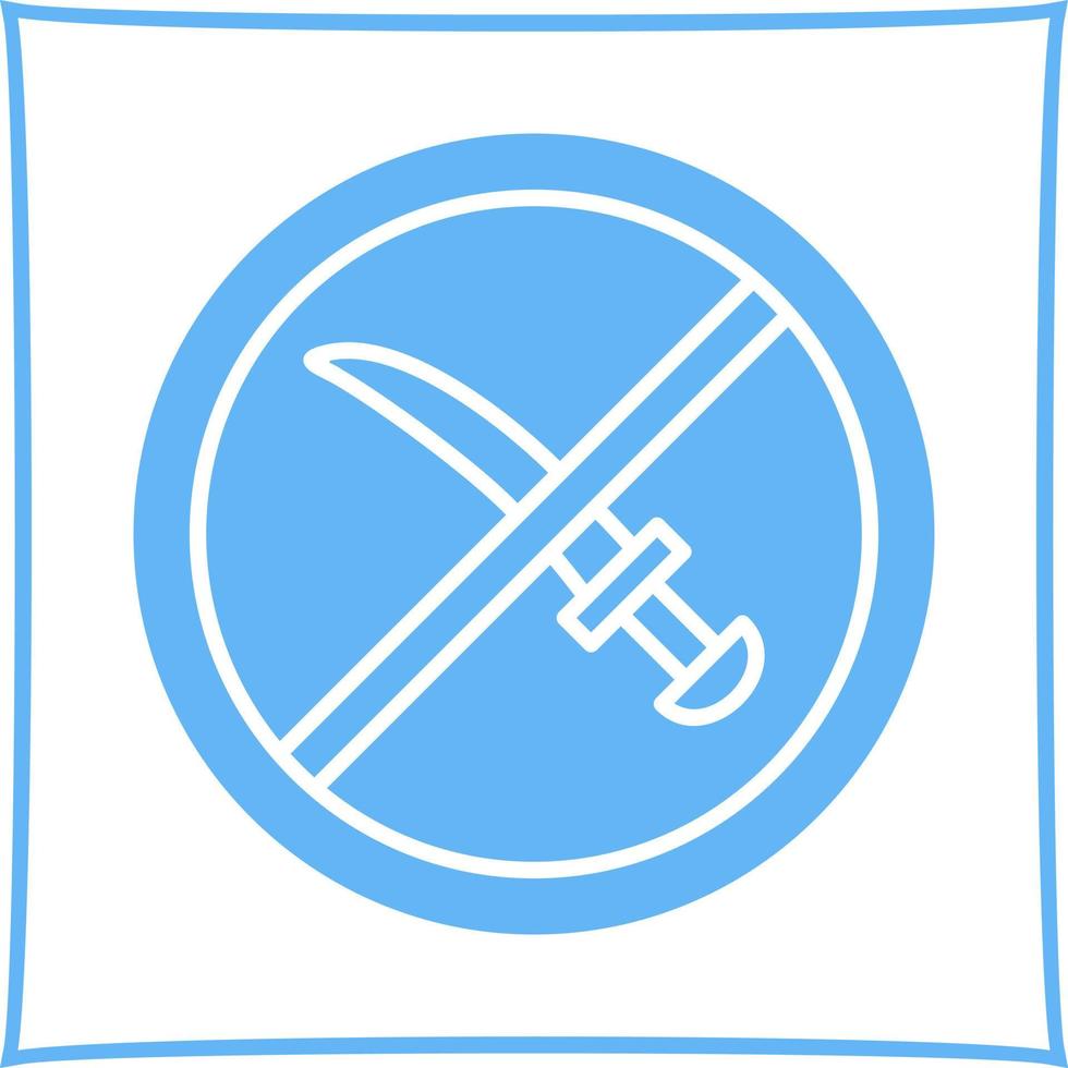 No Weapons Vector Icon