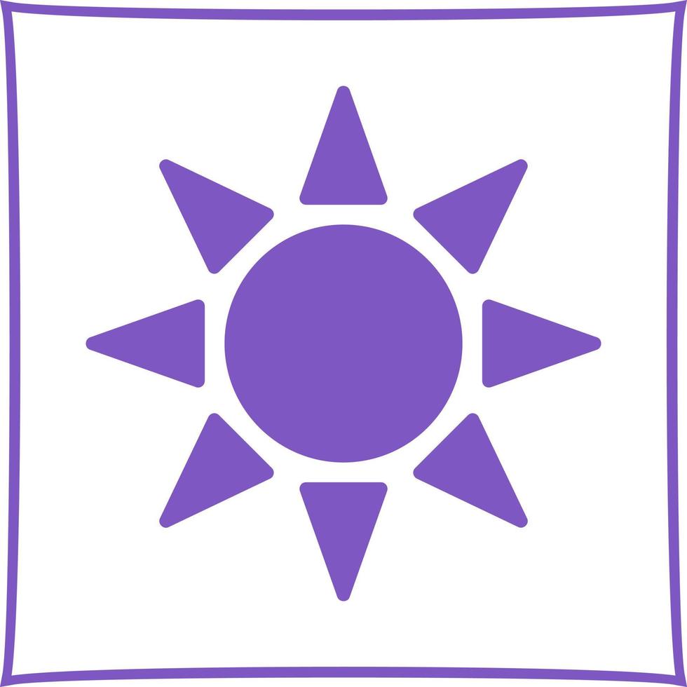 UV Radiation Vector Icon