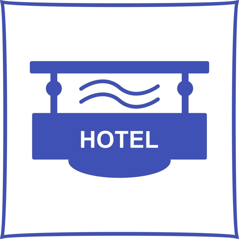 Hotel Sign Vector Icon