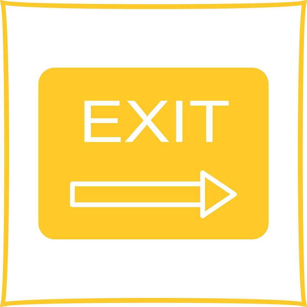 Unique Exit Vector Icon