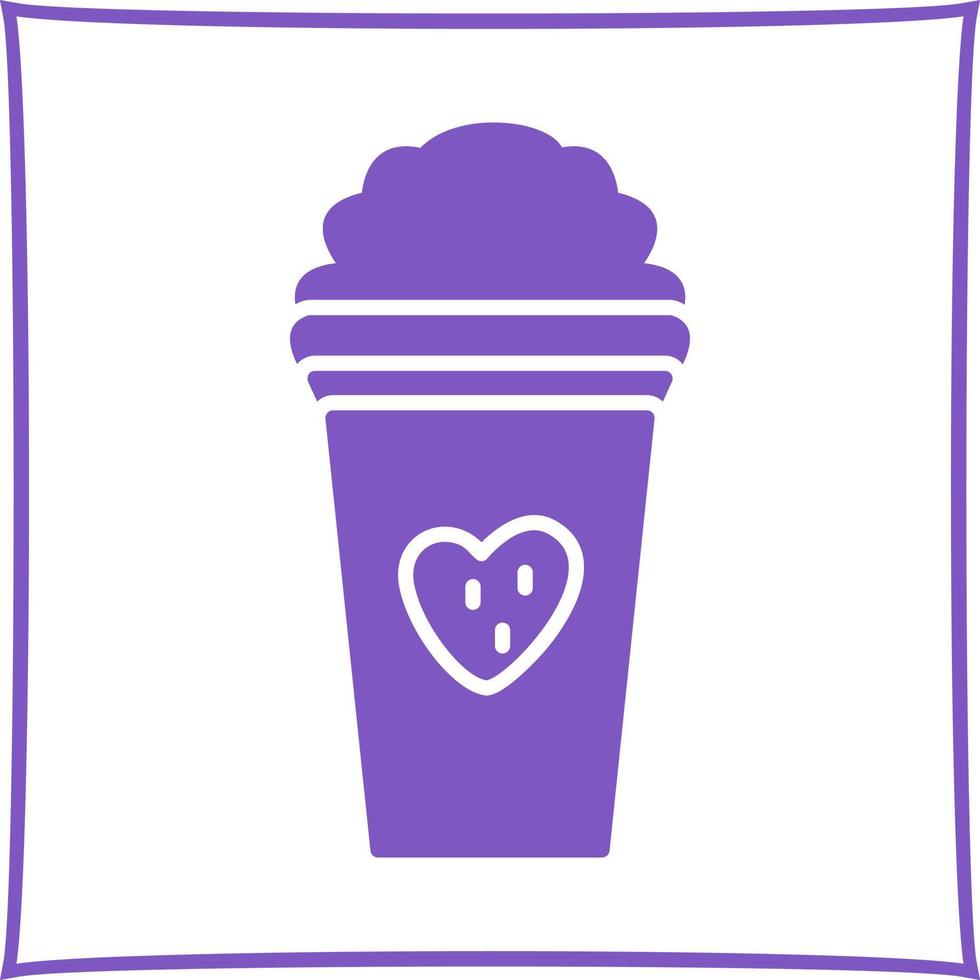 Unique Strawberry Milkshake Vector Icon