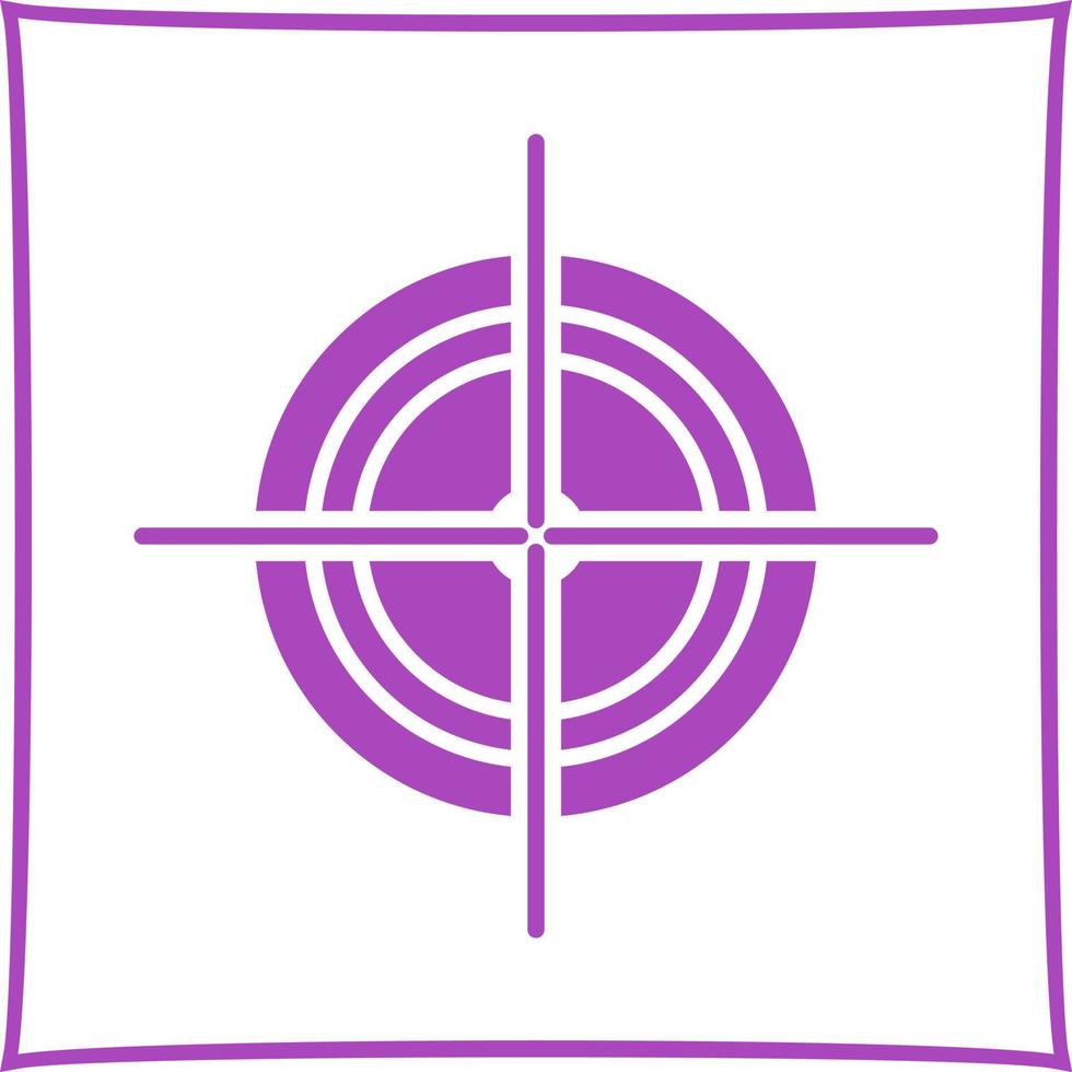 Unique Target Vector Icon