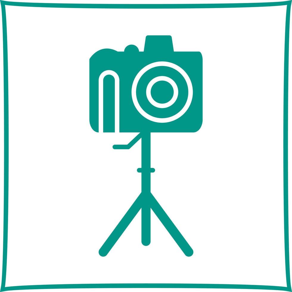 Unique Camera on Stand Vector Icon