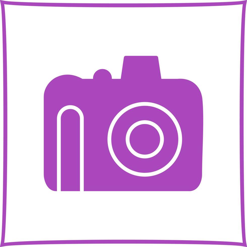 Unique DSLR Camera Vector Icon