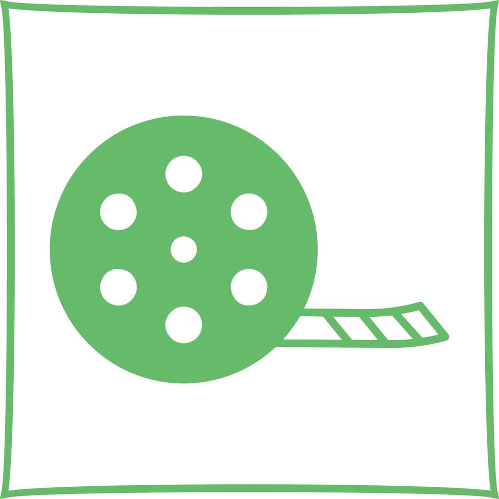 Unique Film Reel Vector Icon