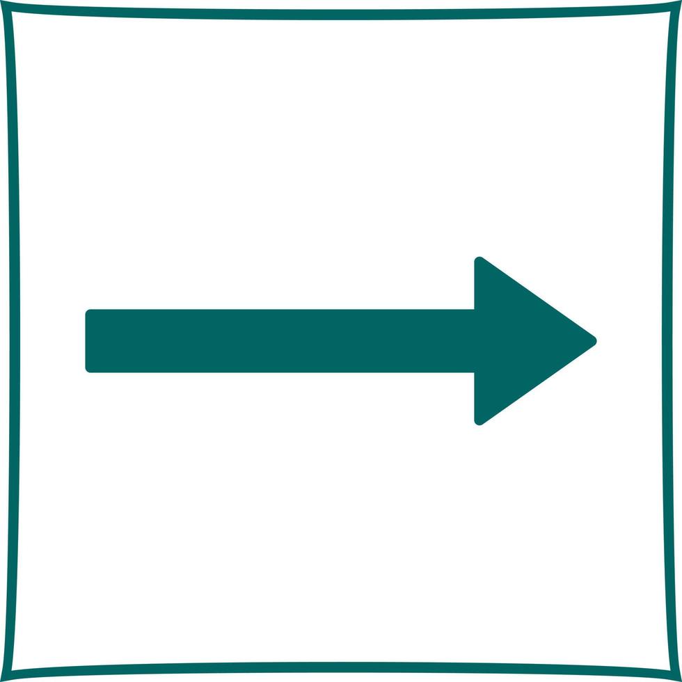 Unique Right Arrow Vector Icon