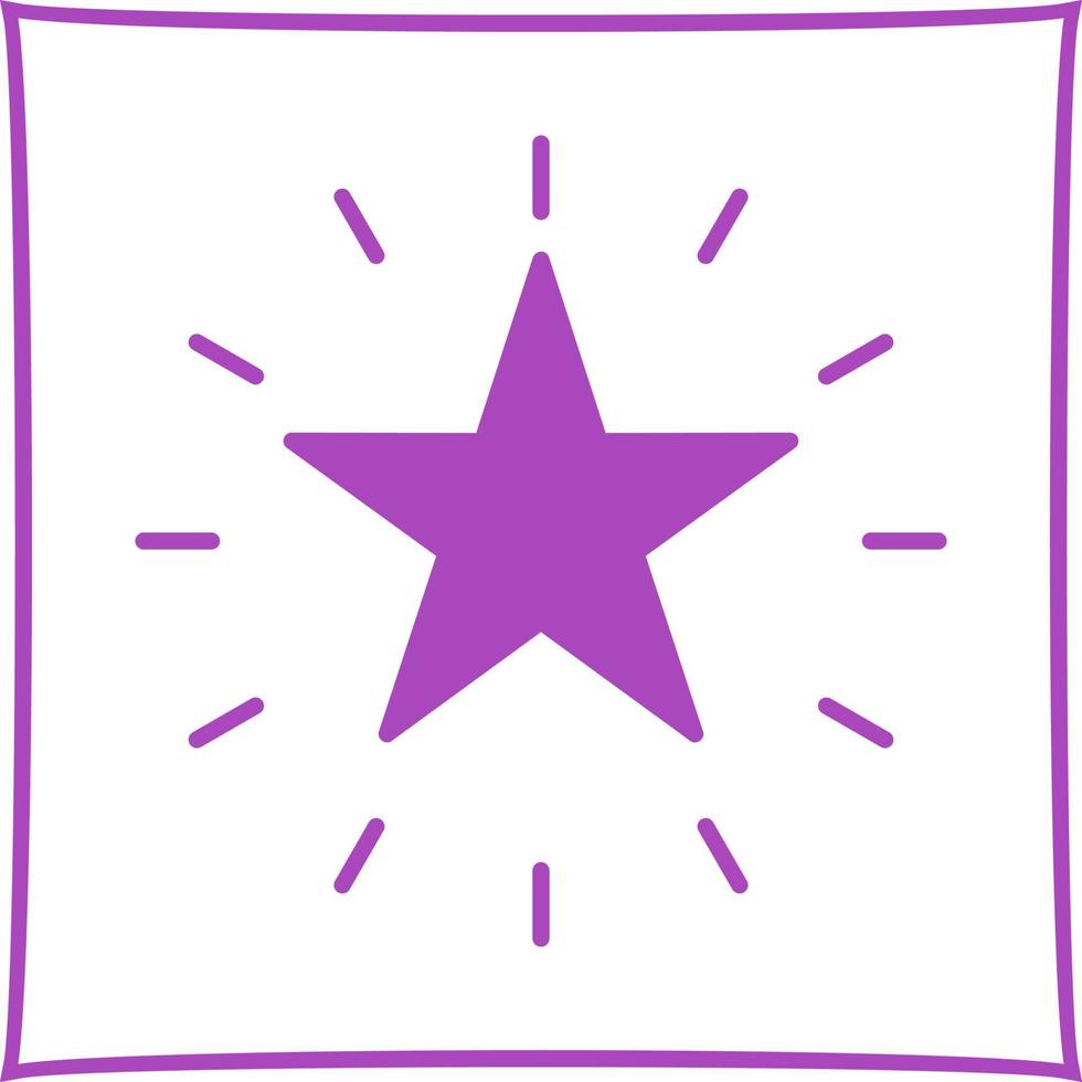 Unique Star Vector Icon