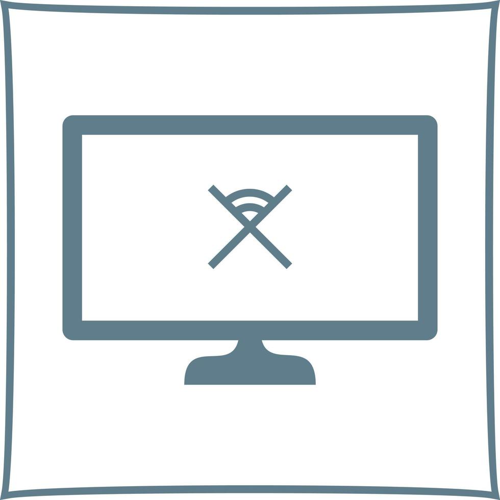 Unique Disconnected Network Vector Icon