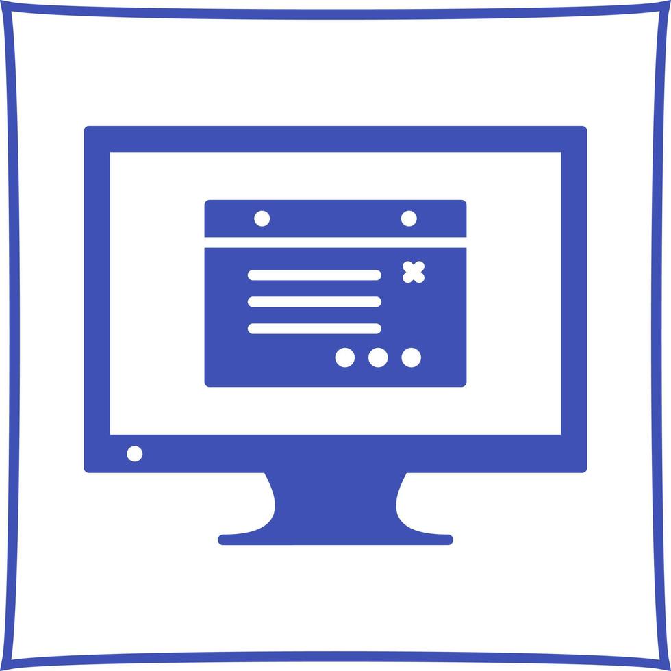 Unique Internet Ads Vector Icon
