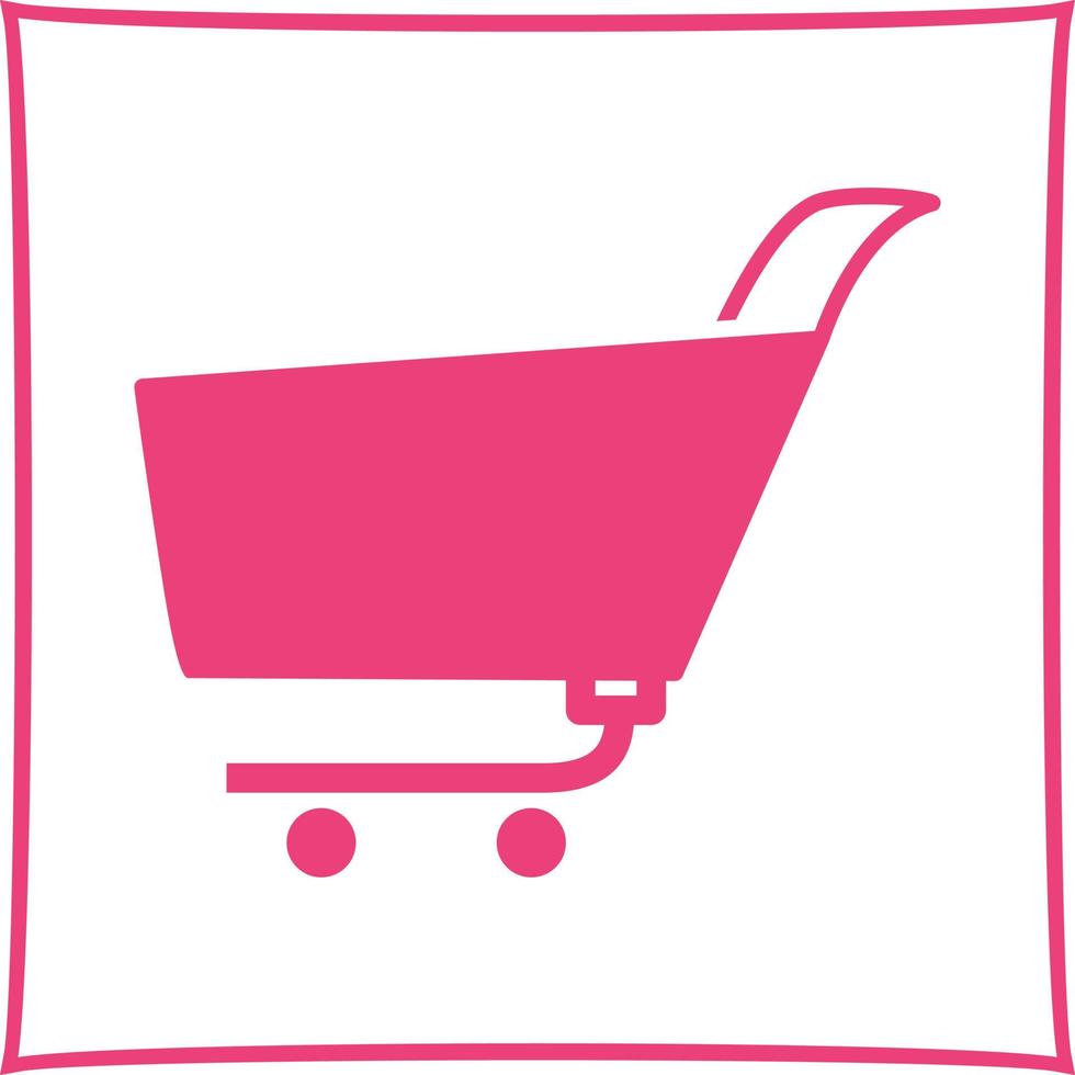 Unique Shopping Cart Vector Icon