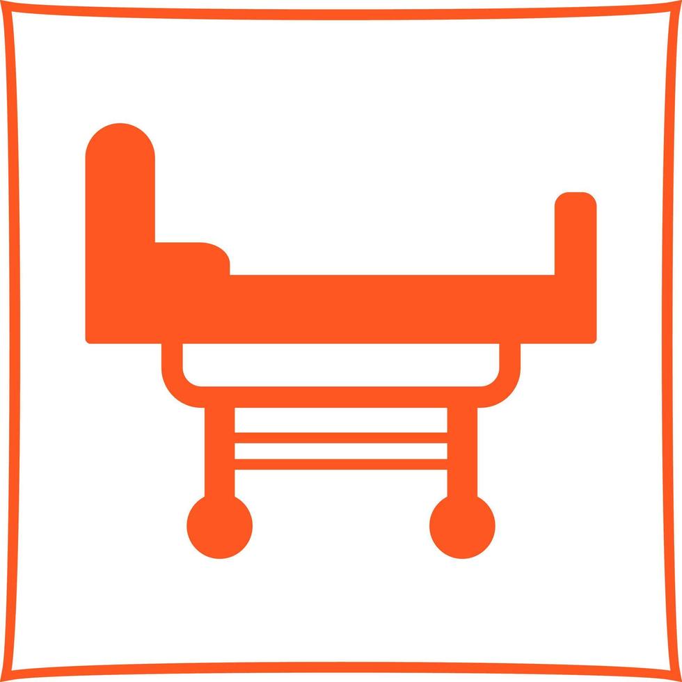 Hospital Bed Vector Icon