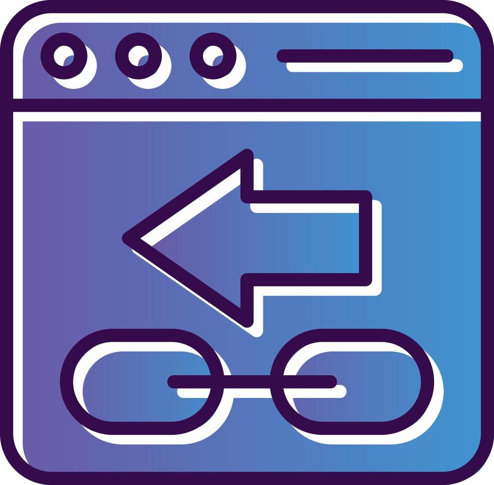 Backlink Vector Icon Design