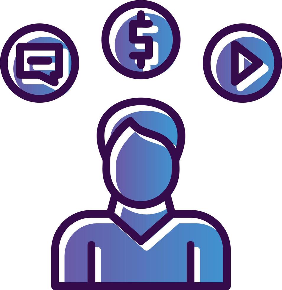 Consumer Behavior Vector Icon Design