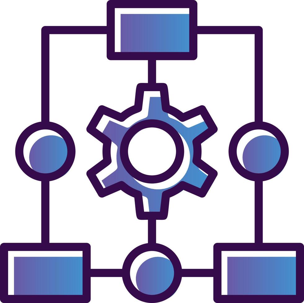 Workflow Process Vector Icon Design