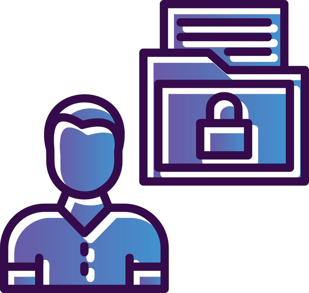 Sensitive Personal Data Vector Icon Design