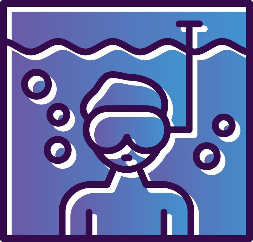 Diving Vector Icon Design