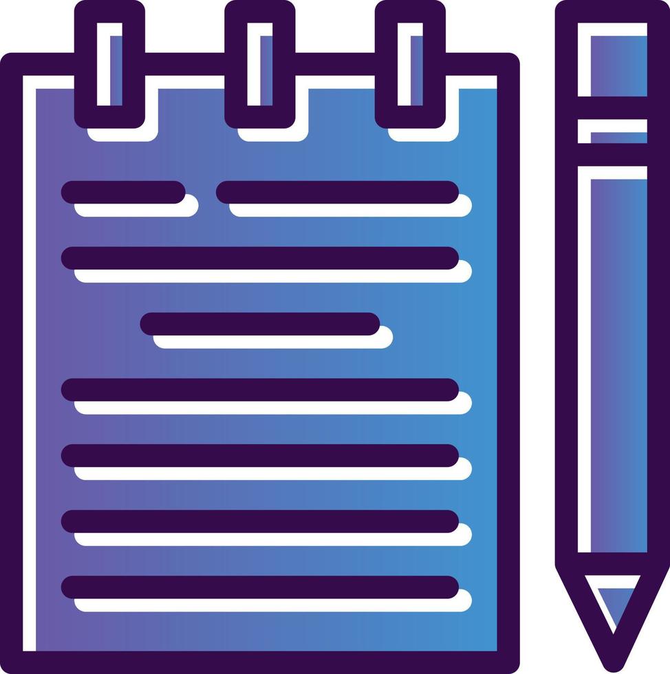 Handwritten Notes Vector Icon Design