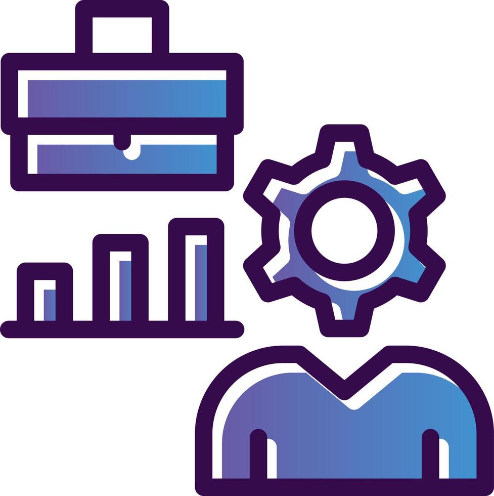 Hard At Work Vector Icon Design