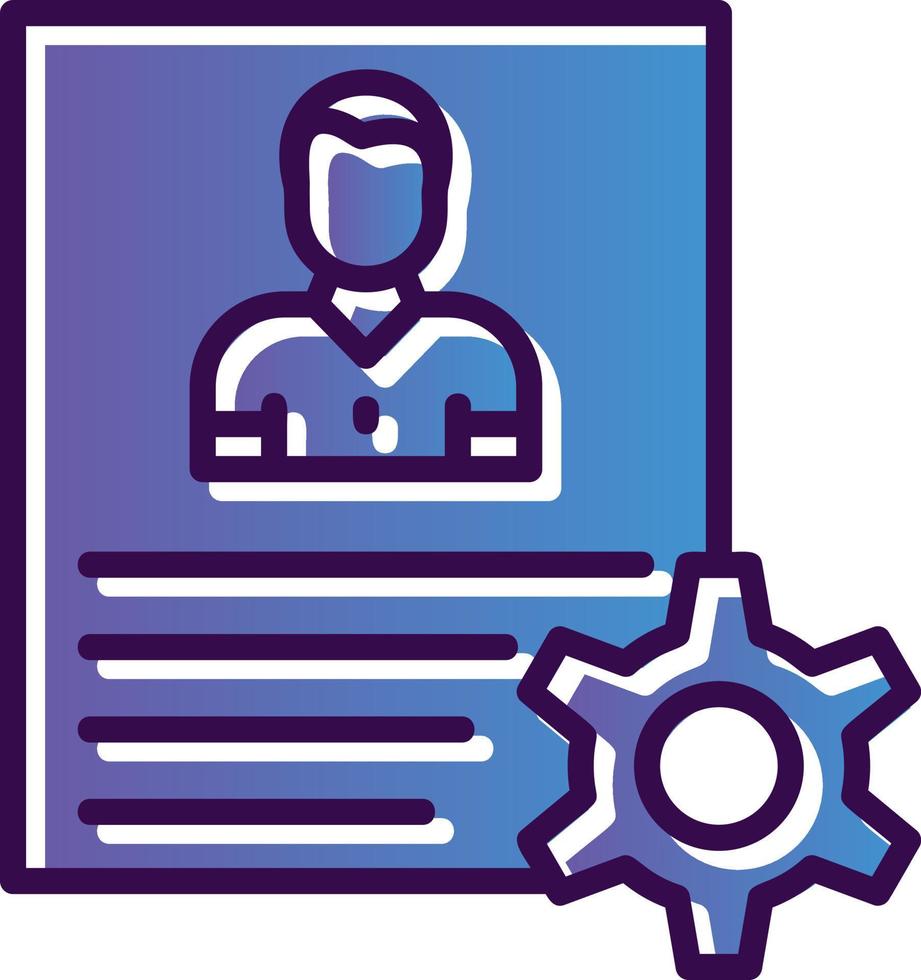 De Identification Vector Icon Design