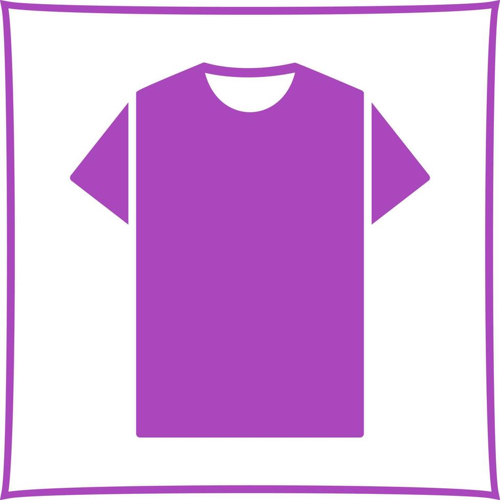 Plain T Shirt Vector Icon