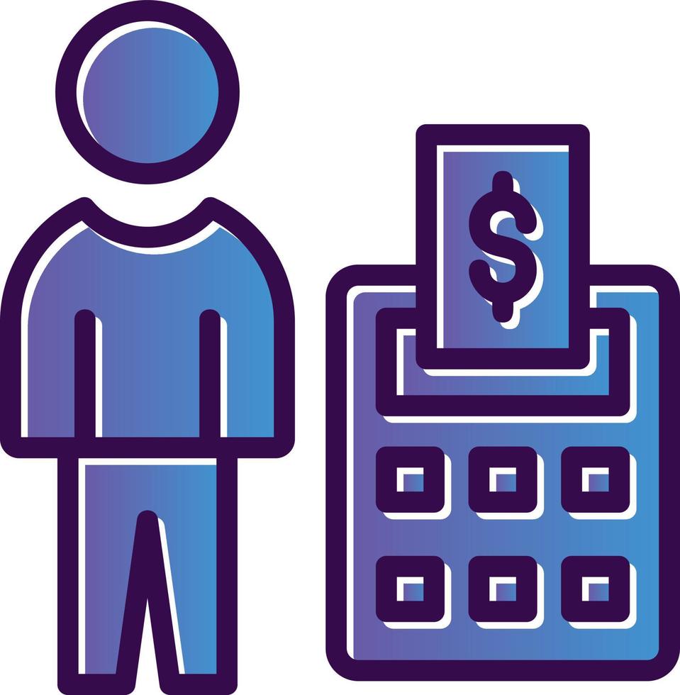 Accountant Vector Icon Design