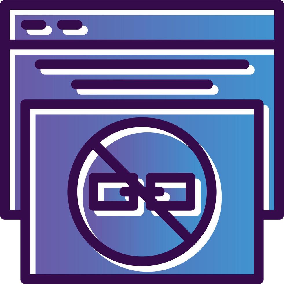 No Follow Vector Icon Design